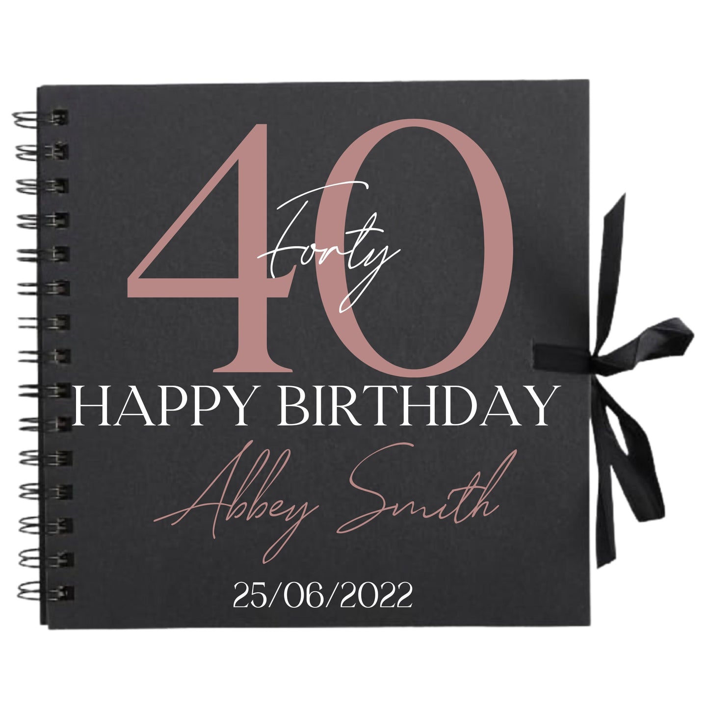 Personalised Birthday Scrapbook | Milestone Guestbook | 18th 21st 30th Birthday Memory Album | Custom Birthday Journal | 20.3 x 20.3cm