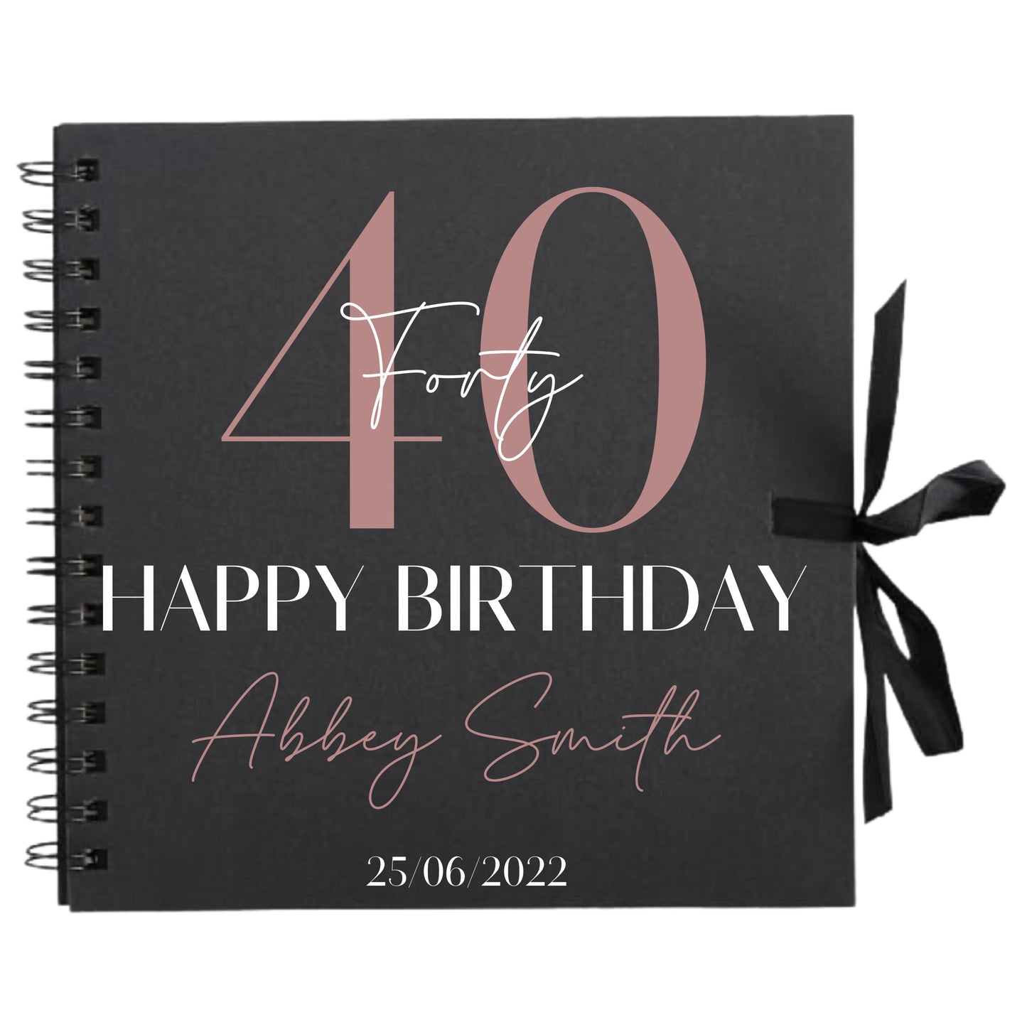 Personalised Birthday Scrapbook | Milestone Guestbook | 18th 21st 30th Birthday Memory Album | Custom Birthday Journal | 20.3 x 20.3cm