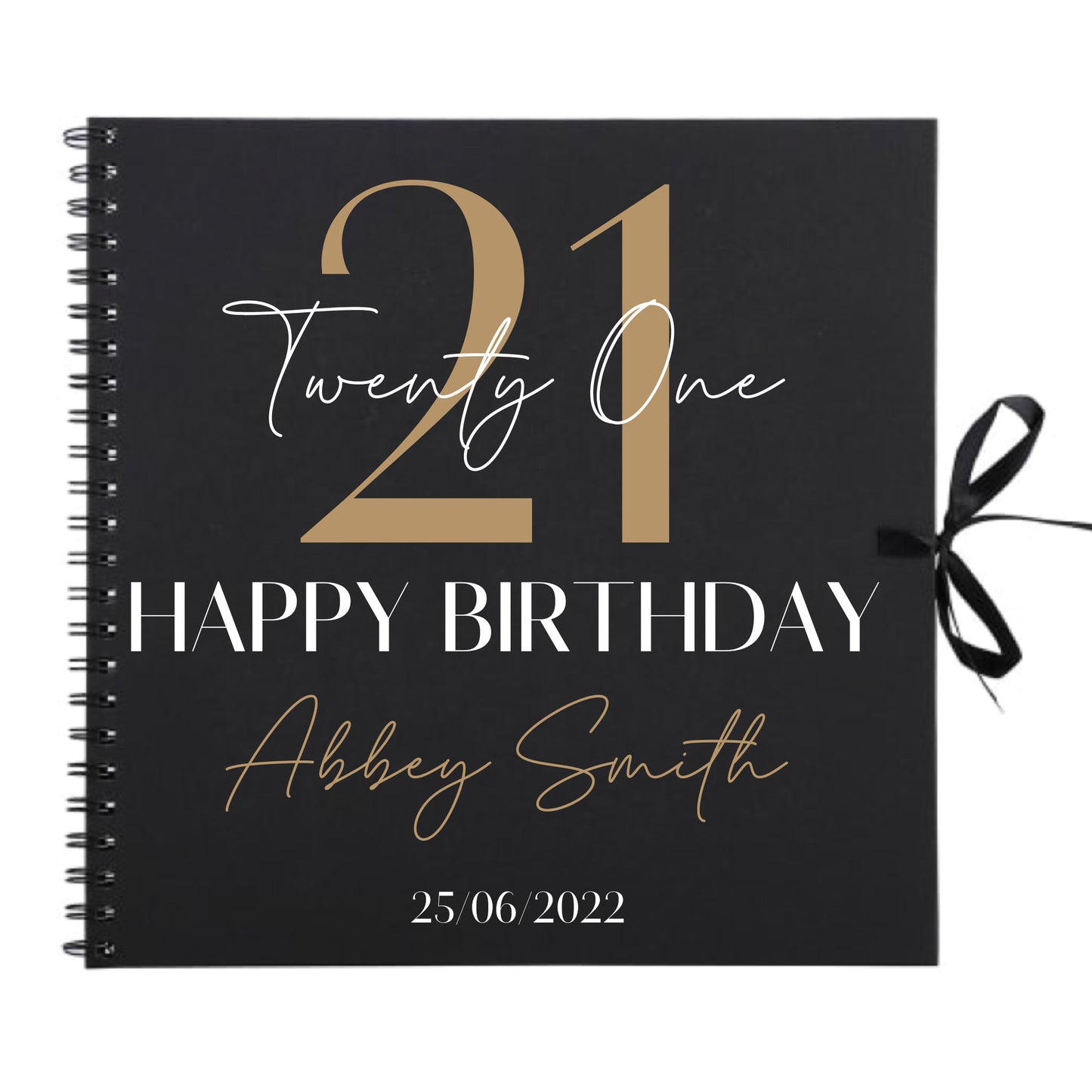 Personalised Birthday Scrapbook | Milestone Guestbook | 18th 21st 30th Birthday Memory Album | Custom Birthday Journal | 30.5 x 30.5cm