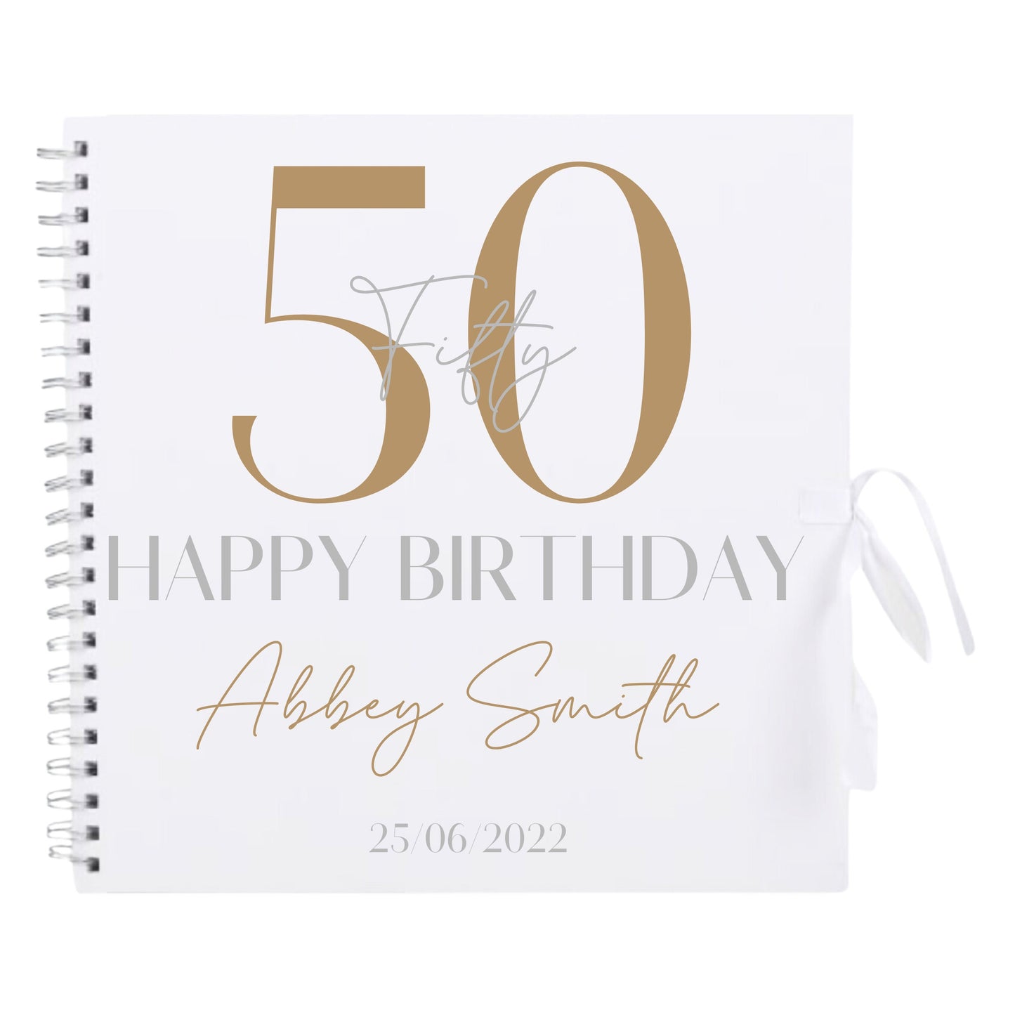 Personalised Birthday Scrapbook | Milestone Guestbook | 18th 21st 30th Birthday Memory Album | Custom Birthday Journal | 30.5 x 30.5 cm