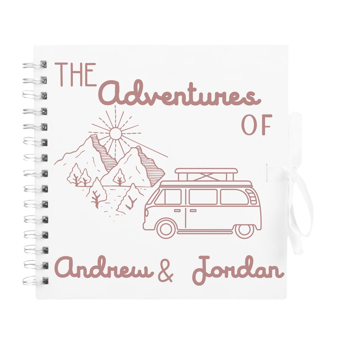 Personalised Travel Scrapbook | Custom Campervan Adventure Photo Album | Couples Memory Book Gift | 20.3 x 20.3cm | 8 x 8 Inch