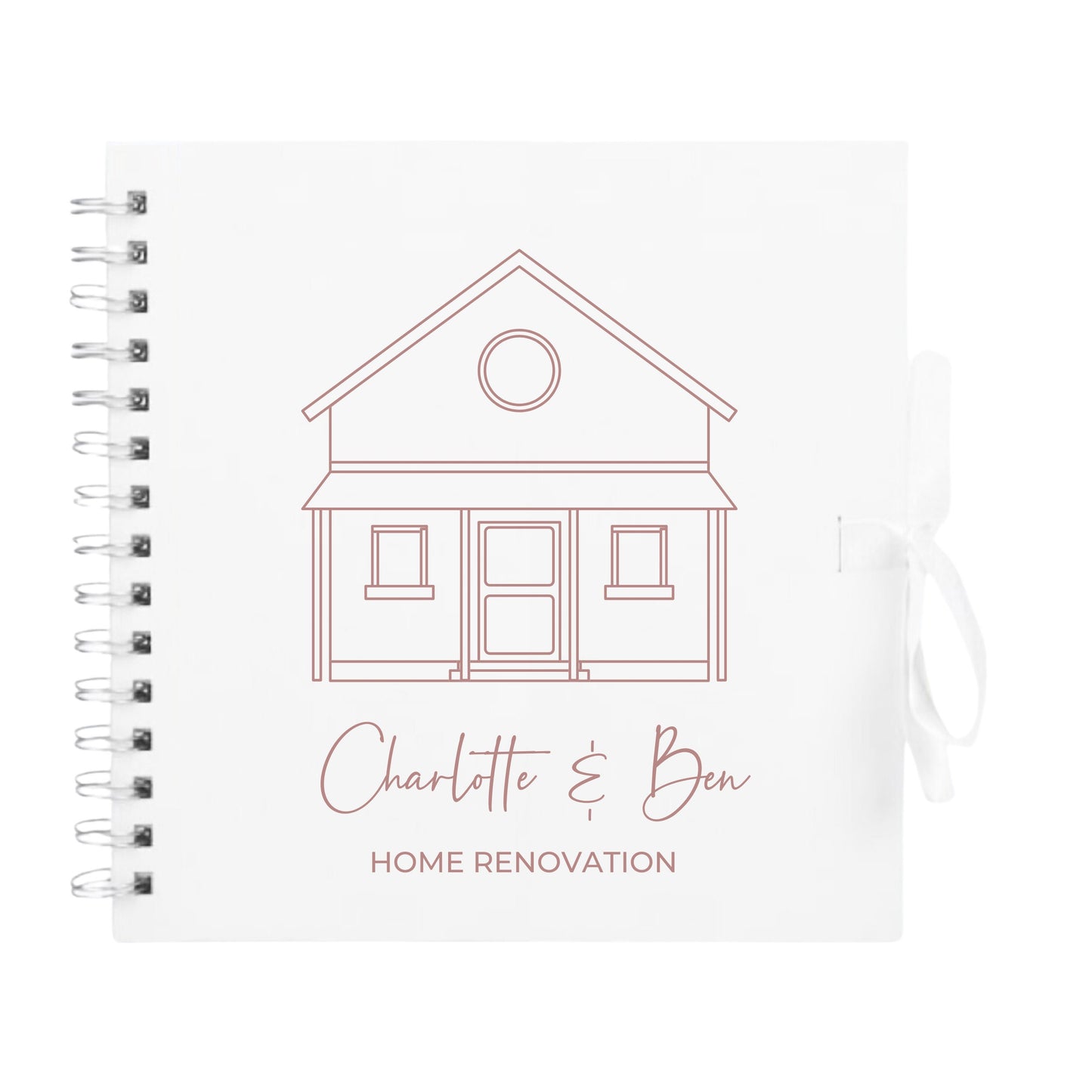 Personalised New Home Scrapbook | Custom House Renovation Journal | First Home Memory Keepsake Book | 20.3 x 20.3cm | 8 x 8 Inch