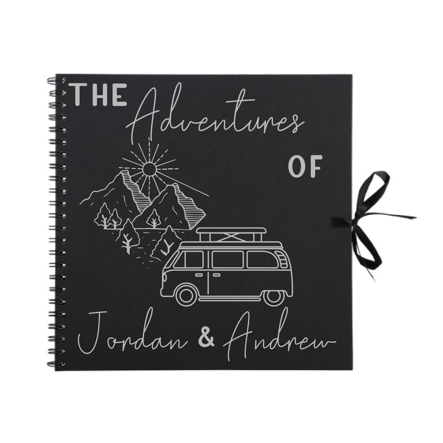 Personalised Travel Scrapbook | Custom Campervan Adventure Photo Album | Couples Memory Book Gift | 30.5 x 30.5cm | 12 x 12 Inch|