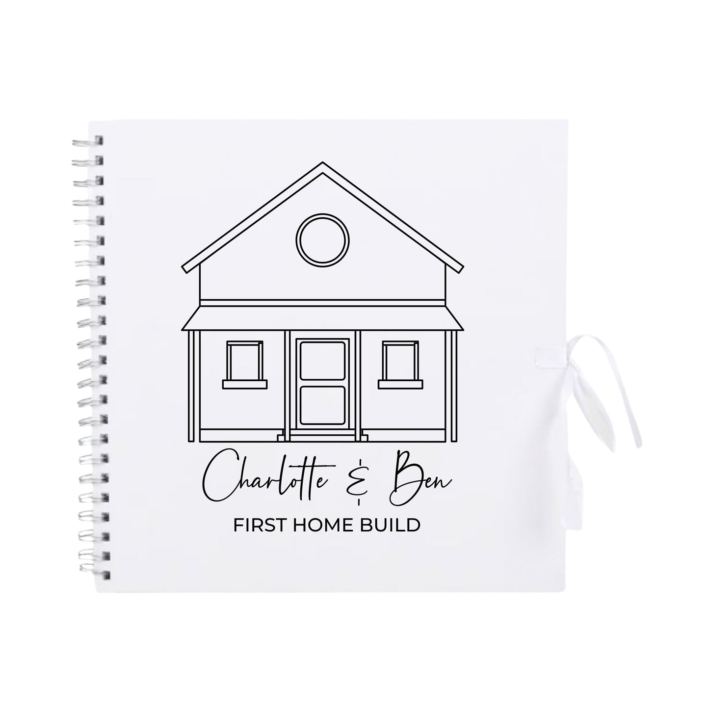 Personalised New Home Scrapbook | Custom House Renovation Journal | First Home Memory Keepsake Book | 30.5 x 30.5cm | 12 x 12 Inch