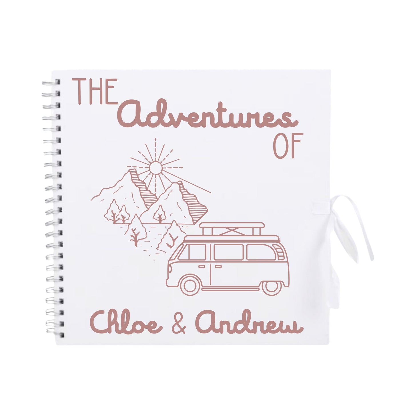 Personalised Travel Scrapbook | Custom Campervan Adventure Photo Album | Couples Memory Book Gift | 30.5 x 30.5cm | 12 x 12 Inch|