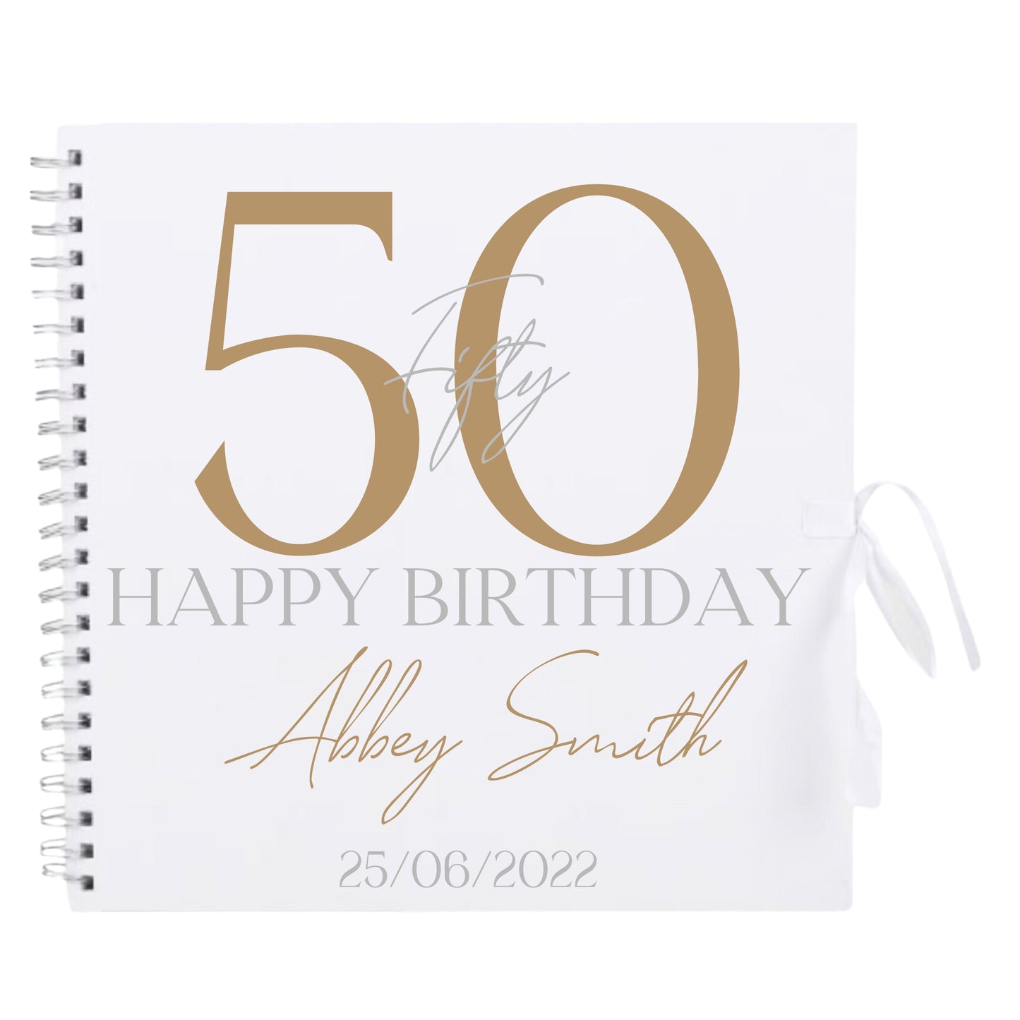 Personalised Birthday Scrapbook | Milestone Guestbook | 18th 21st 30th Birthday Memory Album | Custom Birthday Journal | 30.5 x 30.5 cm