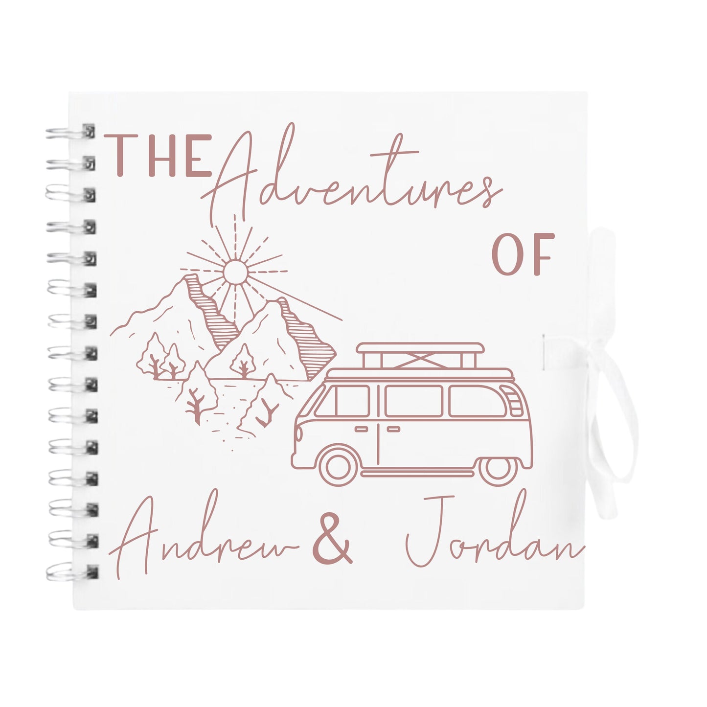 Personalised Travel Scrapbook | Custom Campervan Adventure Photo Album | Couples Memory Book Gift | 20.3 x 20.3cm | 8 x 8 Inch