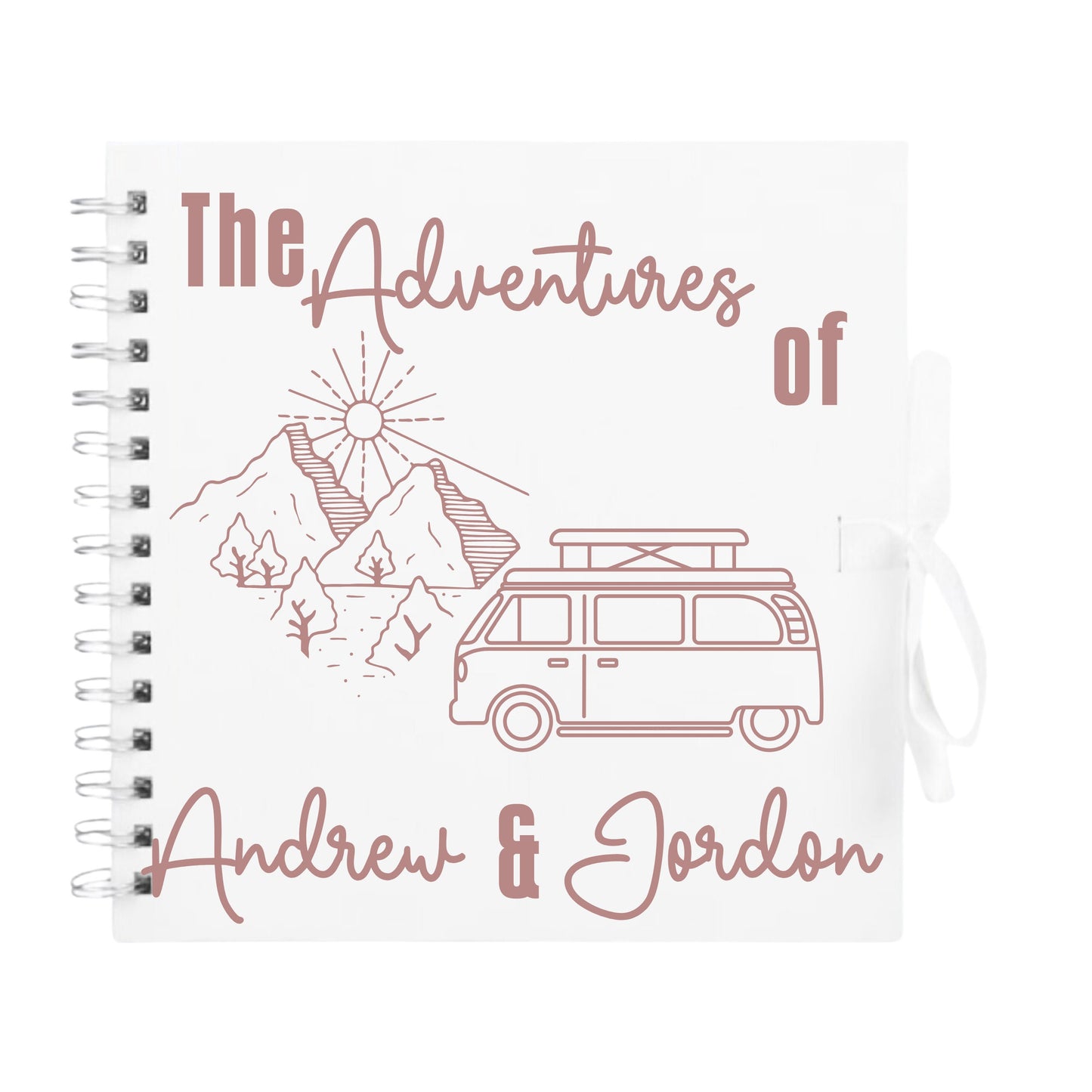 Personalised Travel Scrapbook | Custom Campervan Adventure Photo Album | Couples Memory Book Gift | 20.3 x 20.3cm | 8 x 8 Inch