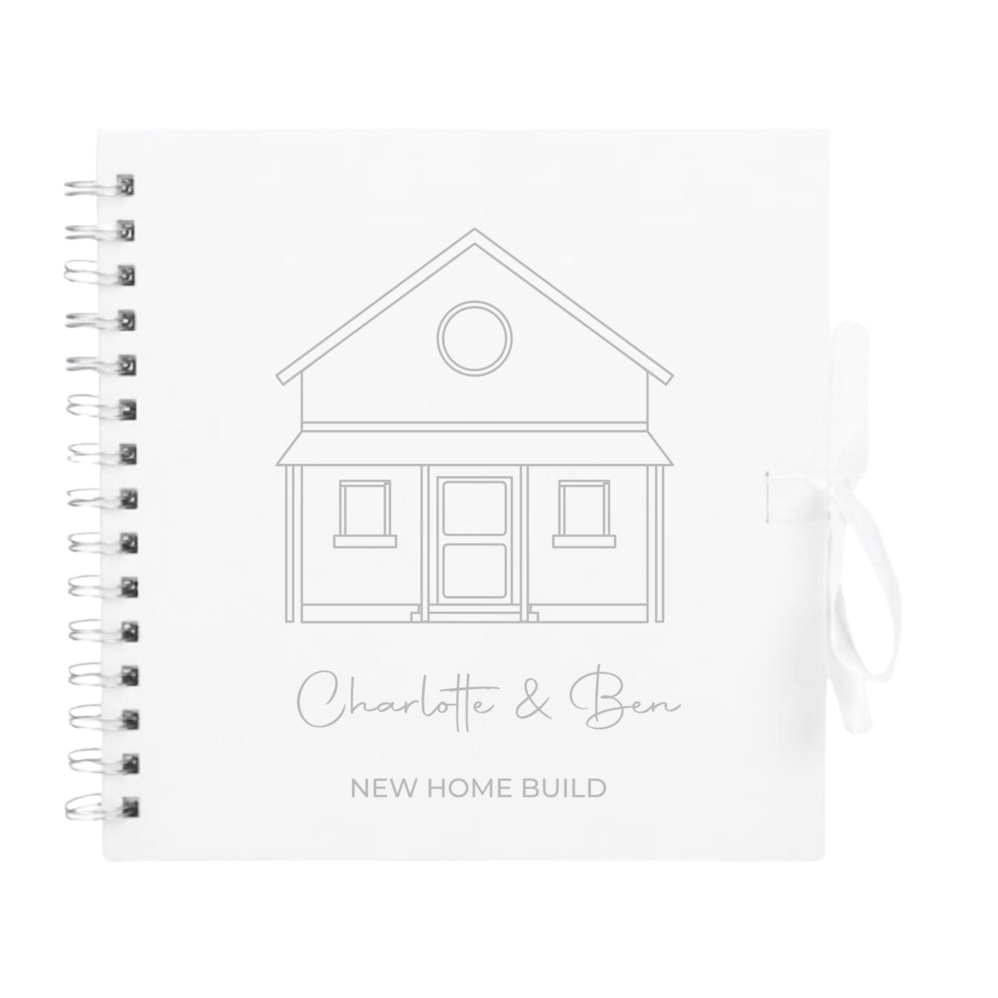 Personalised New Home Scrapbook | Custom House Renovation Journal | First Home Memory Keepsake Book | 20.3 x 20.3cm | 8 x 8 Inch