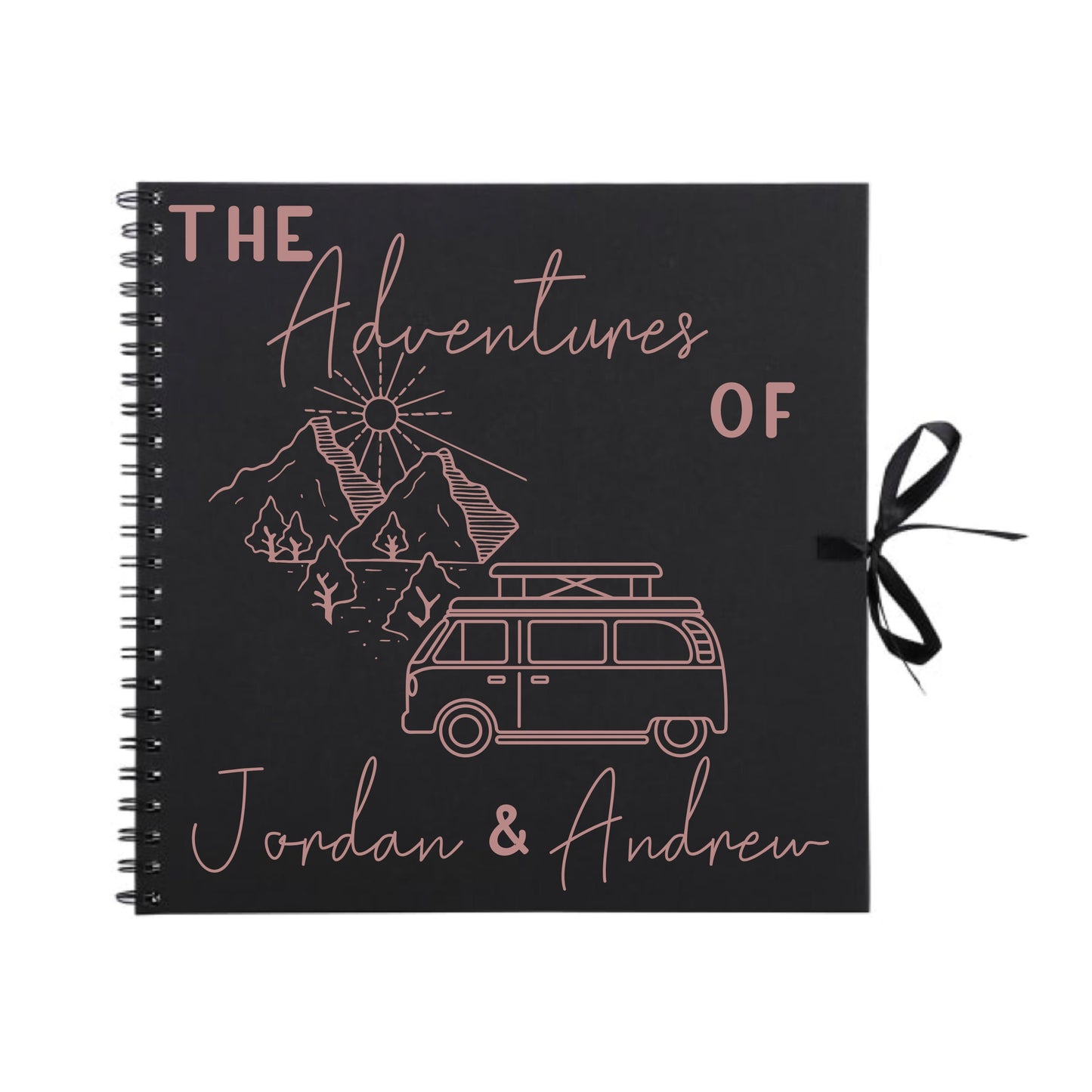 Personalised Travel Scrapbook | Custom Campervan Adventure Photo Album | Couples Memory Book Gift | 30.5 x 30.5cm | 12 x 12 Inch|