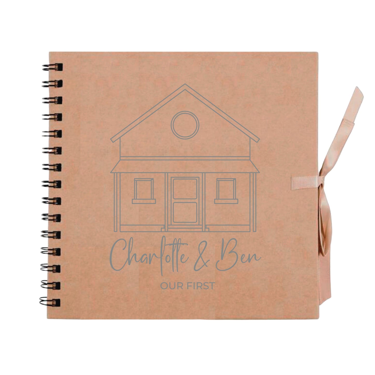 Personalised New Home Scrapbook | Custom House Renovation Journal | First Home Memory Keepsake Book | 20.3 x 20.3cm | 8 x 8 Inch