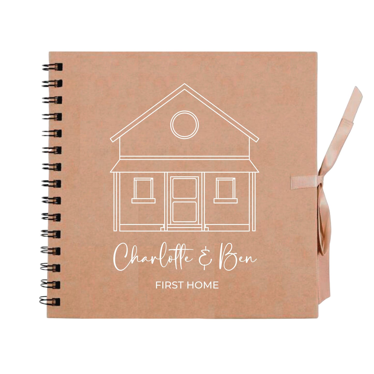 Personalised New Home Scrapbook | Custom House Renovation Journal | First Home Memory Keepsake Book | 20.3 x 20.3cm | 8 x 8 Inch