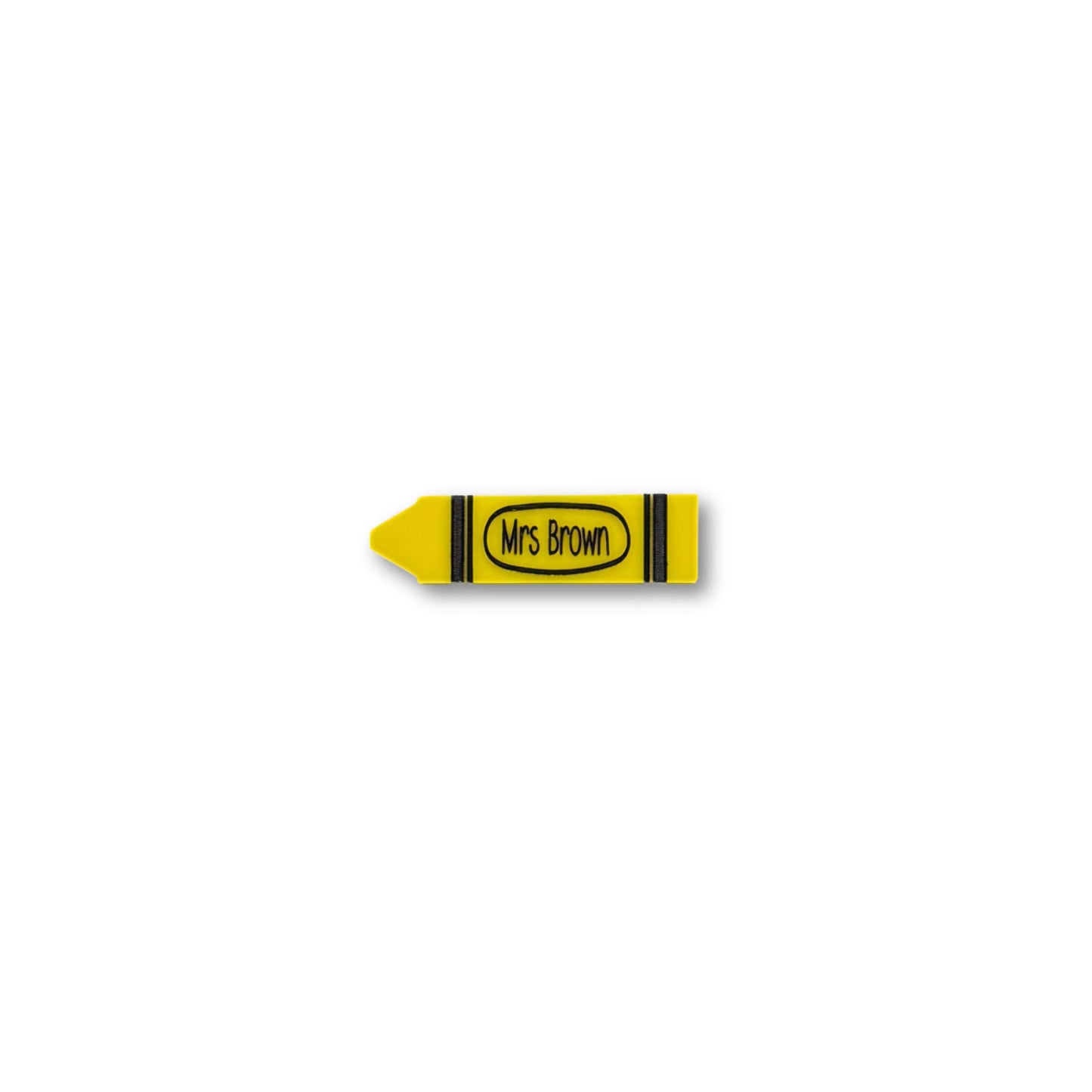 Personalised Crayon Name Badge | Educator Name Badges | Teaching Assistant Name Badge | Teacher Name Badge | Student Name Badge