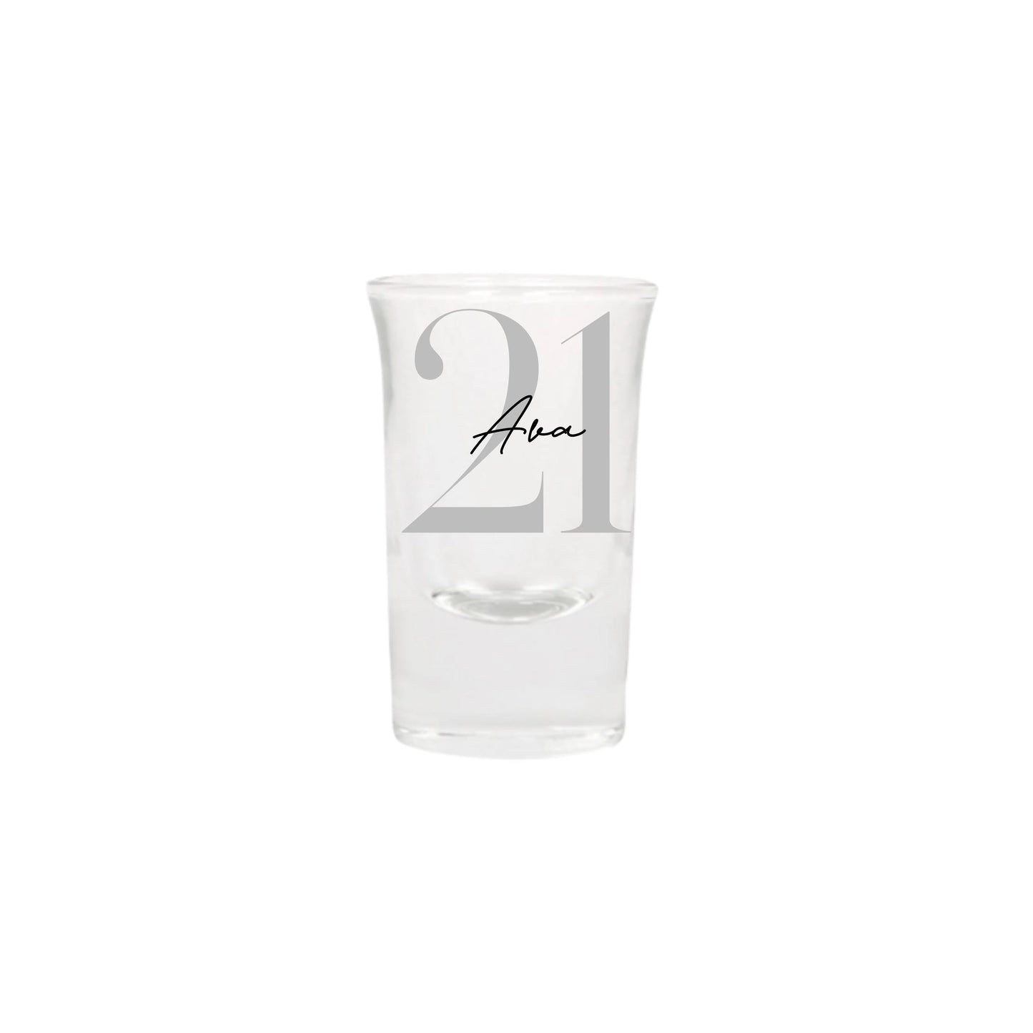 Personalised Name and Large Initial/Birthday Milestone Shot Glass | Personalised Name and Age Wine Shot Glass | 18th 21st 30th 40th 50th
