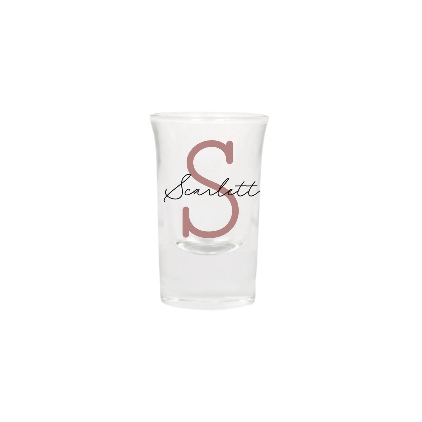 Personalised Name and Large Initial/Birthday Milestone Shot Glass | Personalised Name and Age Wine Shot Glass | 18th 21st 30th 40th 50th