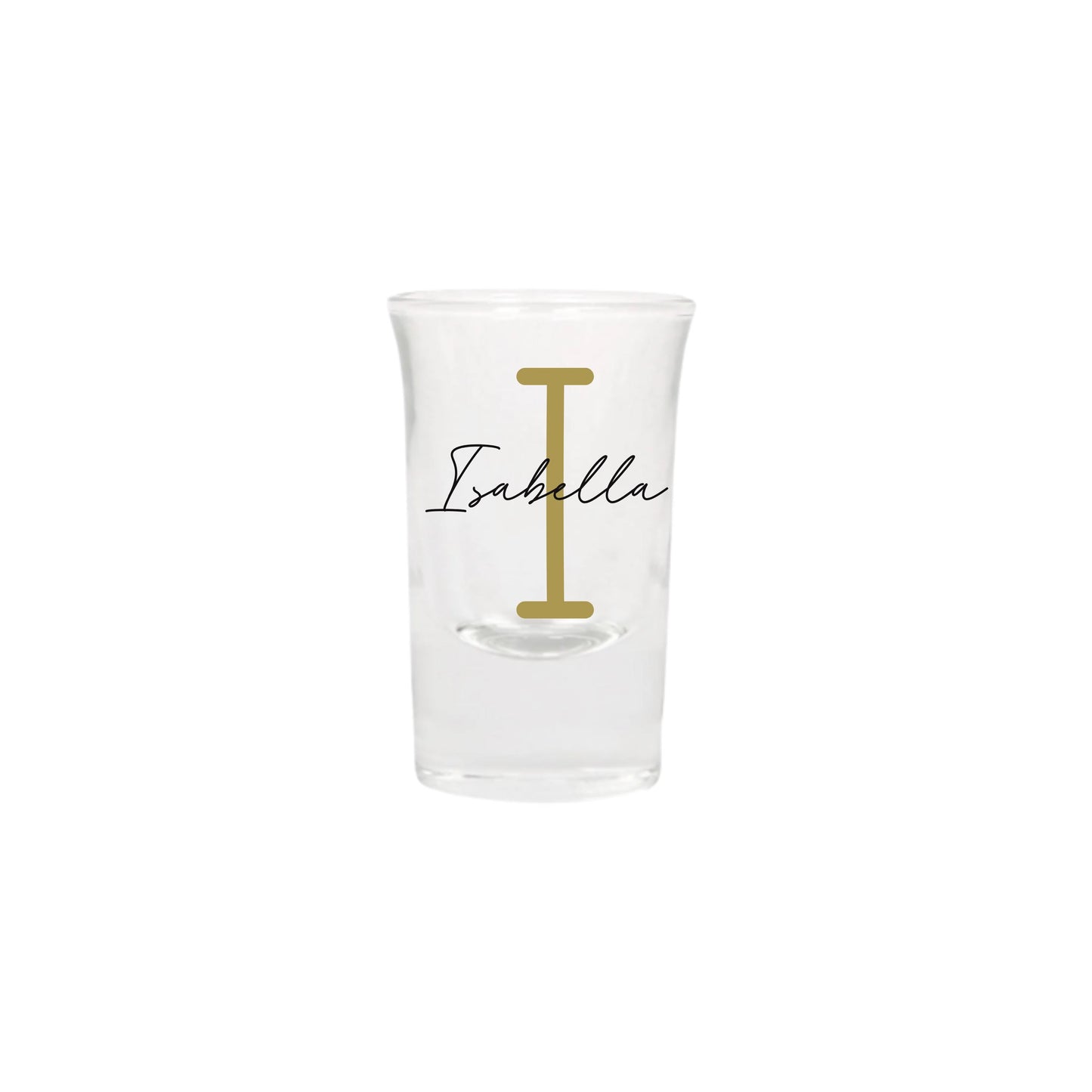 Personalised Name and Large Initial/Birthday Milestone Shot Glass | Personalised Name and Age Wine Shot Glass | 18th 21st 30th 40th 50th
