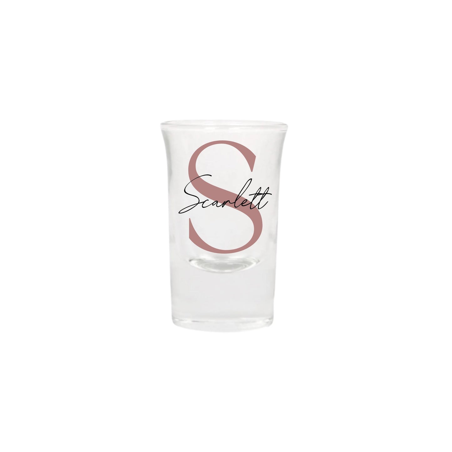 Personalised Name and Large Initial/Birthday Milestone Shot Glass | Personalised Name and Age Wine Shot Glass | 18th 21st 30th 40th 50th