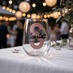 Bold Heritage Personalised Stemless Wine Glass 475ml