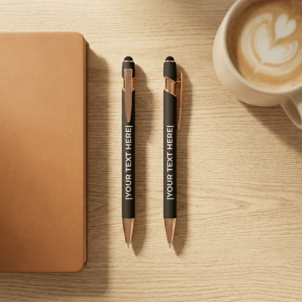 Personalised Laser Engraved Soft Touch Stylus Pen