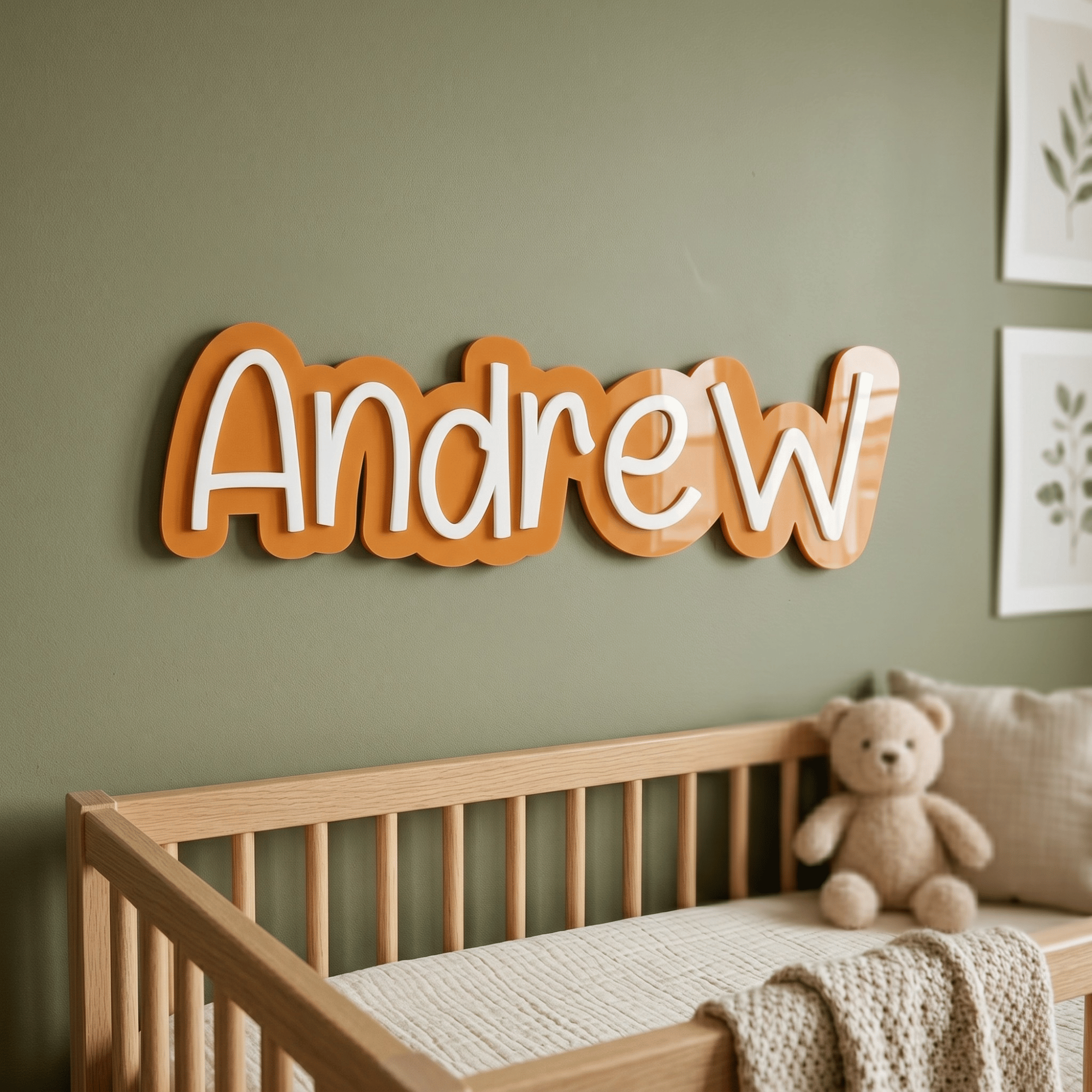3D Double Layered Name Plaque