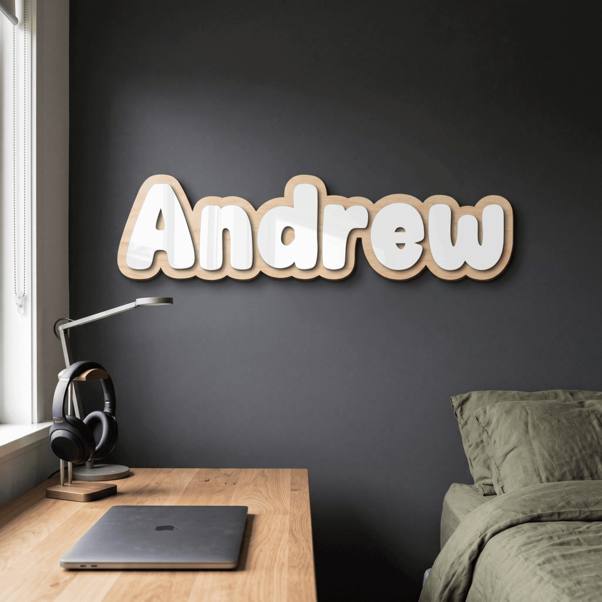 3D Double Layered Name Plaque - Make It Personal Gift Co