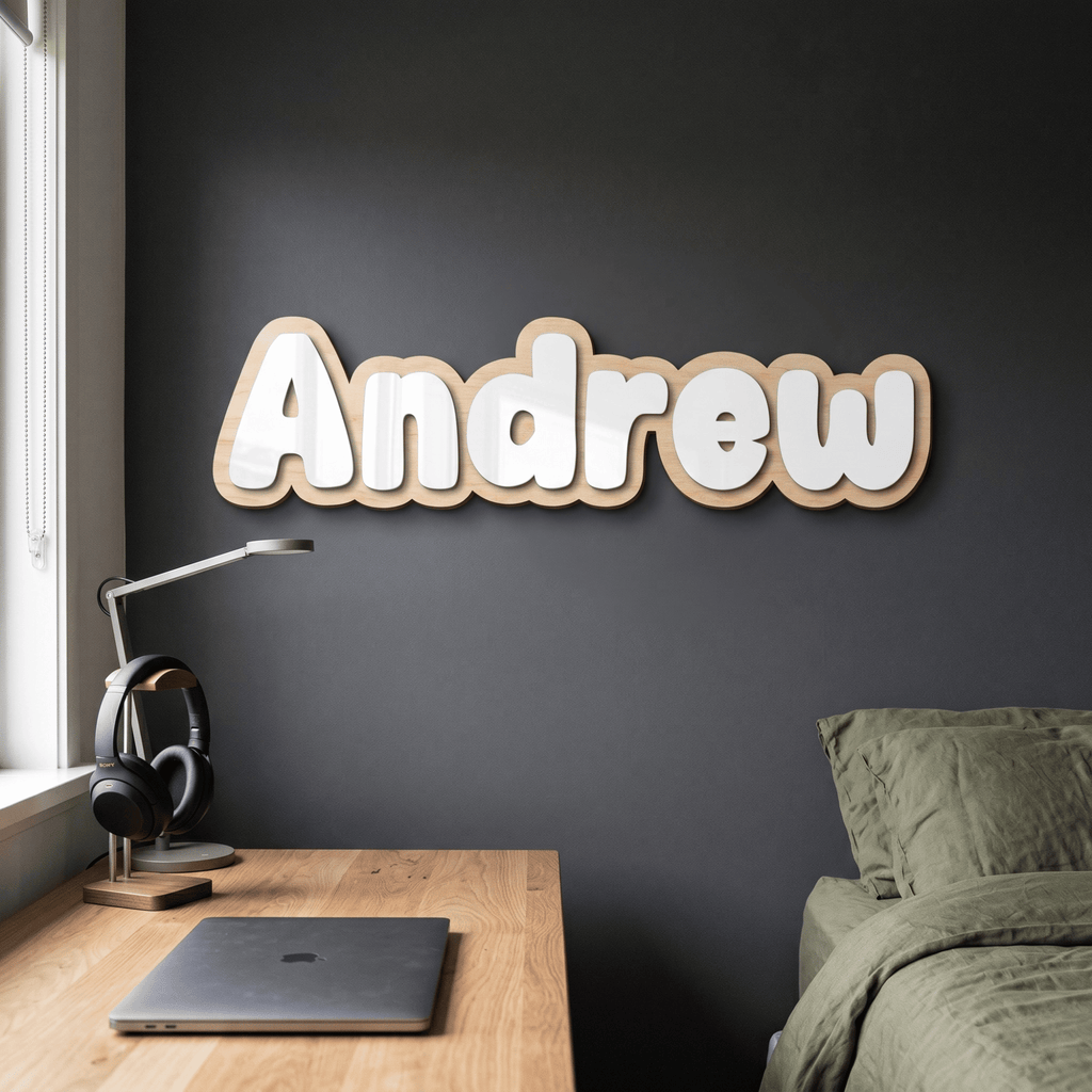 3D Double Layered Name Plaque