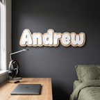 3D Double Layered Name Plaque