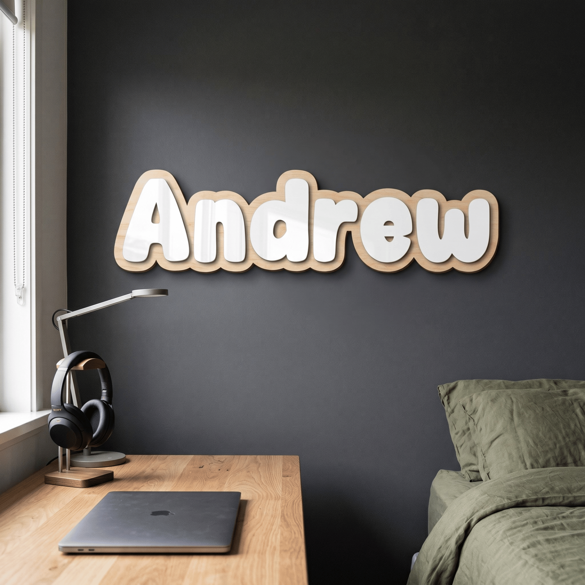 3D Double Layered Name Plaque