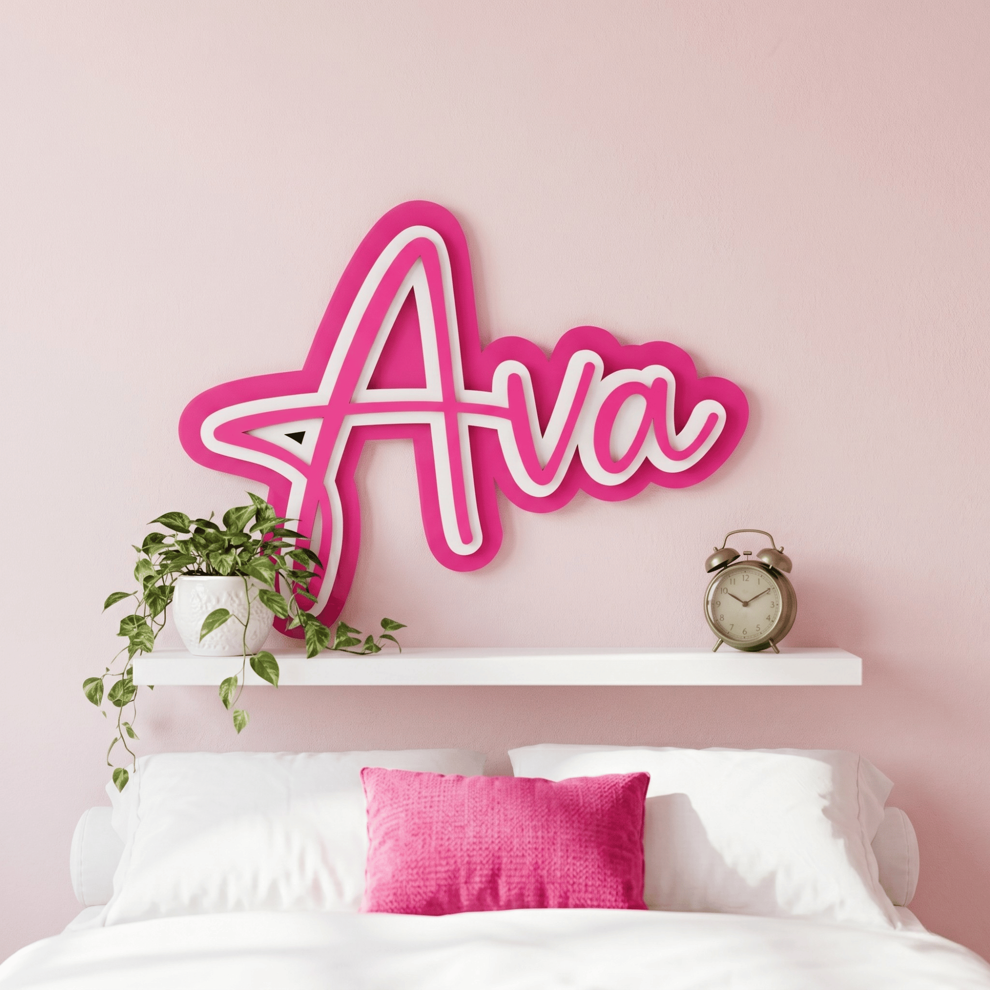 3D Triple Layered Name Plaque