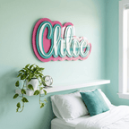 3D Triple Layered Name Plaque