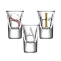 Set of personalised 25ml shot glasses with names Scarlett, Isabella, and Ava, custom birthday gifts for her or him, milestone personalised gift Australia