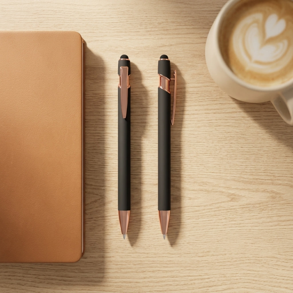 Personalised Laser Engraved Soft Touch Stylus Pen