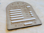 Personalised Dear Santa Wishlist Board – Reusable Wooden & Whiteboard Keepsake