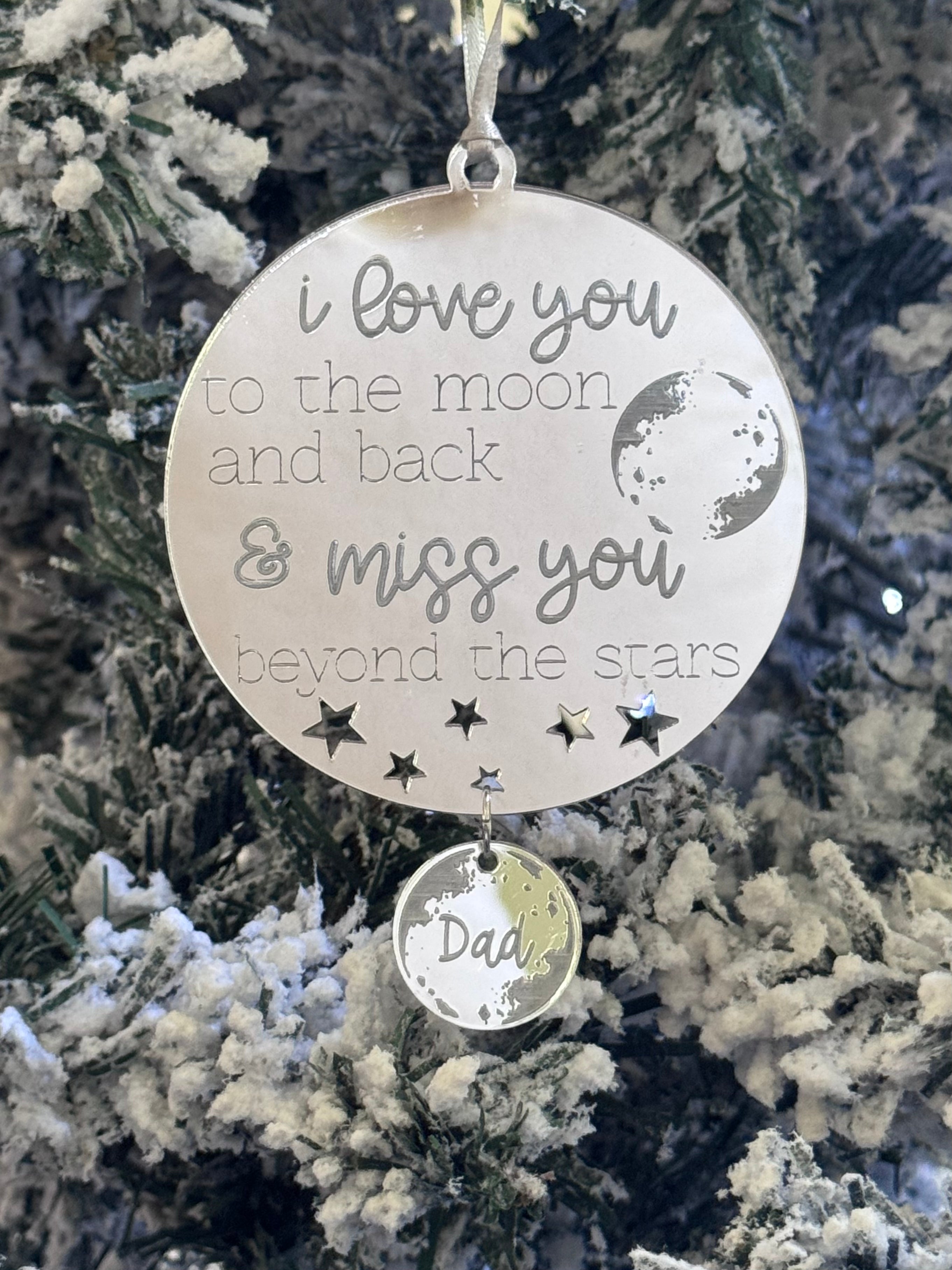 Handmade personalised memorial Christmas ornament – eco-friendly keepsake Australia
