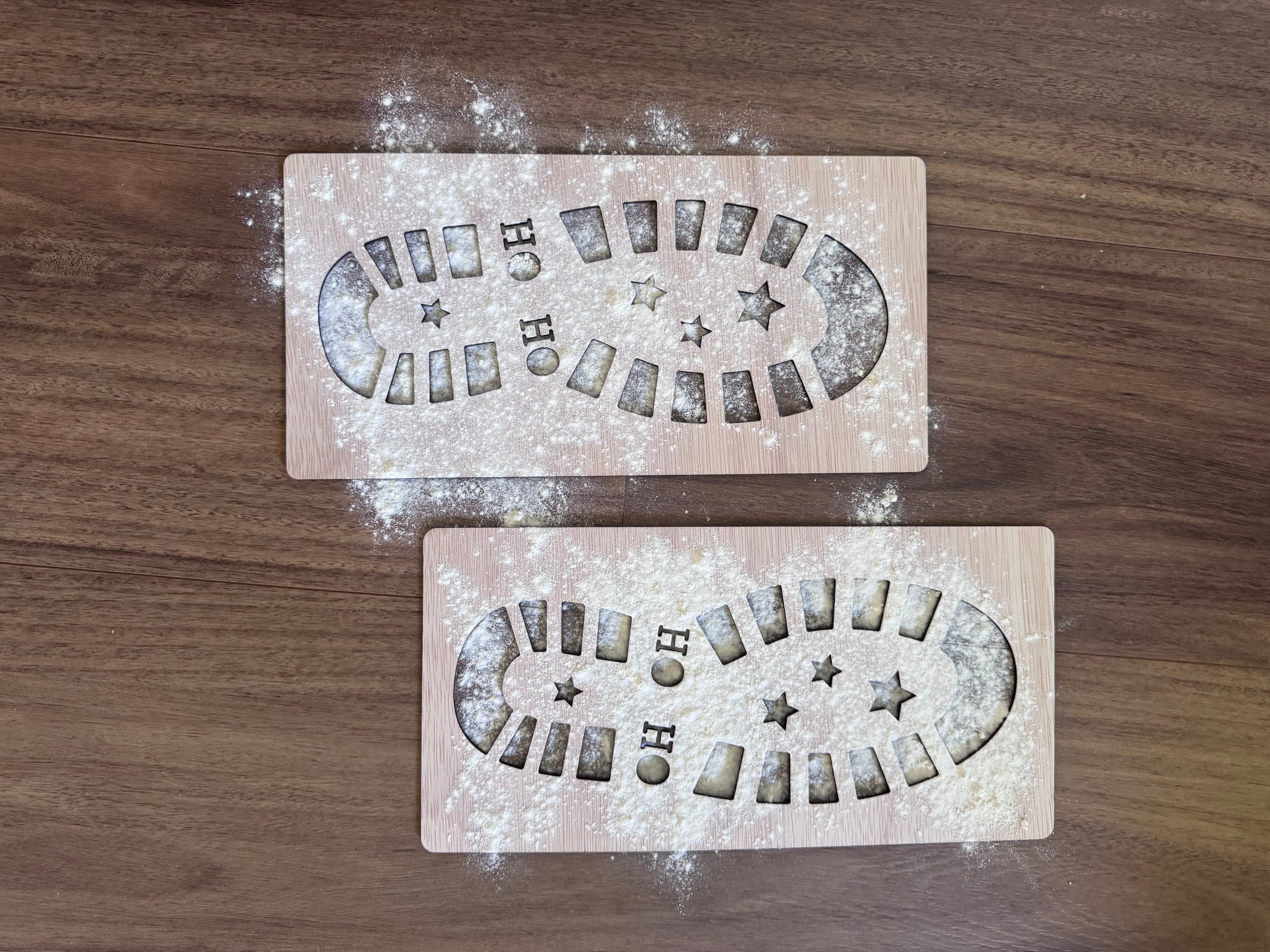 Kids Christmas Eve footprints – Santa, Elf & Reindeer wooden keepsake