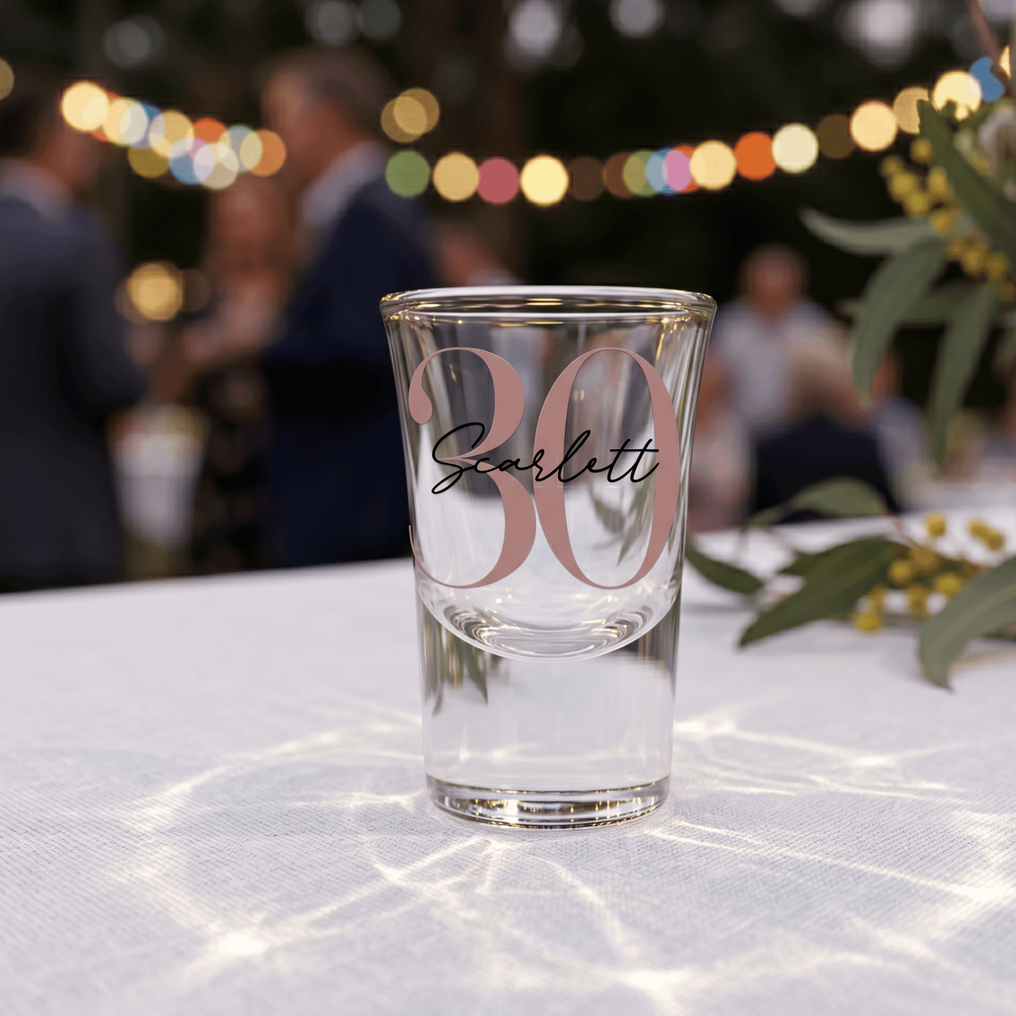 Bespoke Heirloom Personalised Vinyl 25ml Shot Glass - Make It Personal Gift Co