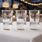 Bespoke Heirloom Personalised Vinyl 25ml Shot Glass - Make It Personal Gift Co