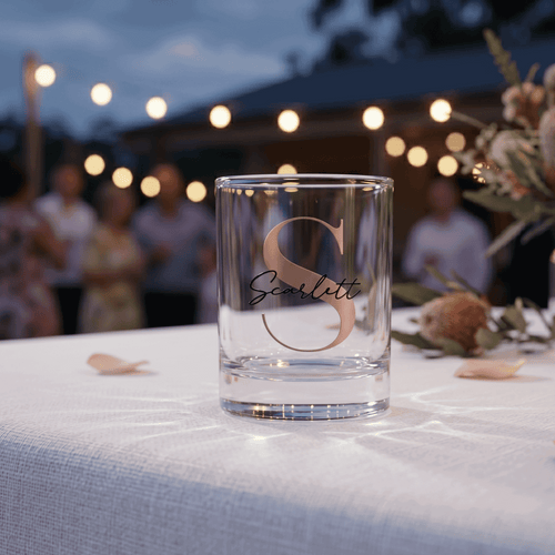 Bespoke Heirloom Personalised Vinyl 65ml Shot Glass - Make It Personal Gift Co