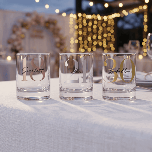 Bespoke Heirloom Personalised Vinyl 65ml Shot Glass - Make It Personal Gift Co