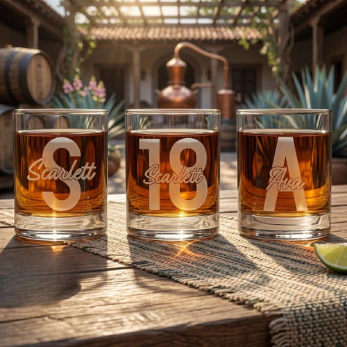 Bold Contemporary Personalised Engraved 65ml Shot Glass - Make It Personal Gift Co