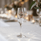 Bold Contemporary Personalised Vinyl Champagne Flute - Make It Personal Gift Co