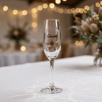 Bold Contemporary Personalised Vinyl Champagne Flute - Make It Personal Gift Co
