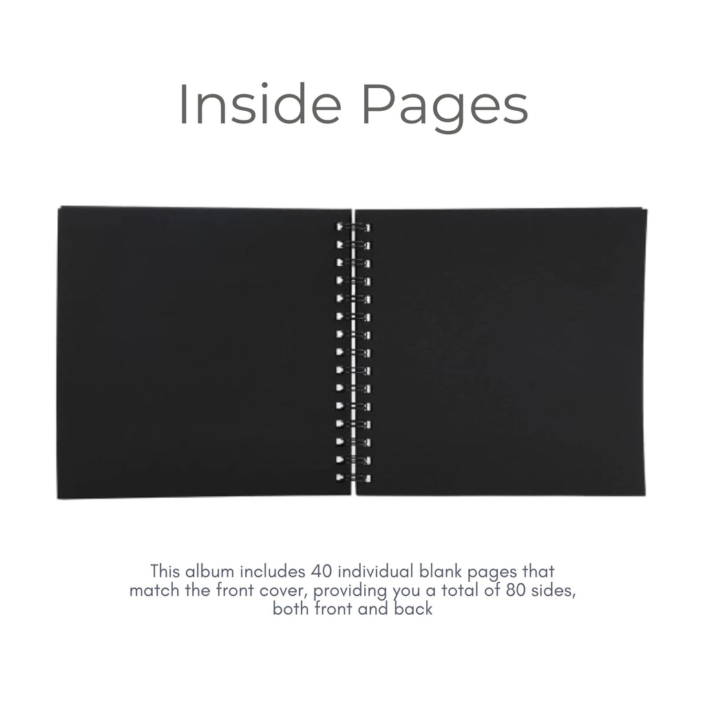 Bold Personalised Birthday Scrapbook Album - Large Age & Name Design (8x8") - Make It Personal Gift Co