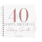 Bold Personalised Birthday Scrapbook Album - Large Age & Name Design (8x8") - Make It Personal Gift Co
