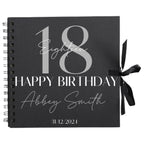 Bold Personalised Birthday Scrapbook Album - Large Age & Name Design (8x8") - Make It Personal Gift Co