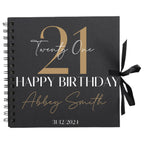 Bold Personalised Birthday Scrapbook Album - Large Age & Name Design (8x8") - Make It Personal Gift Co