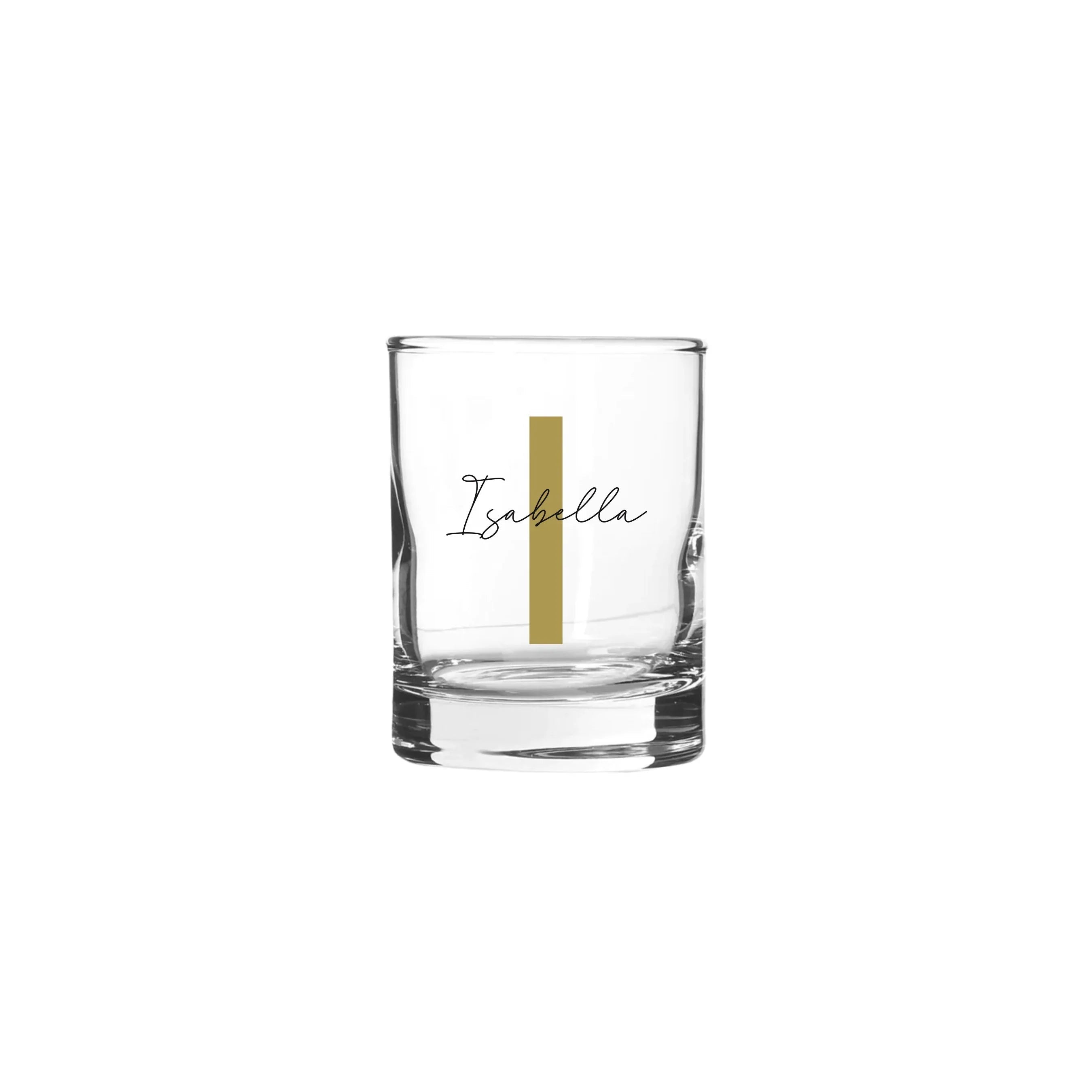 Bold Personalised Straight Shot Glass 65ml - Make It Personal Gift Co