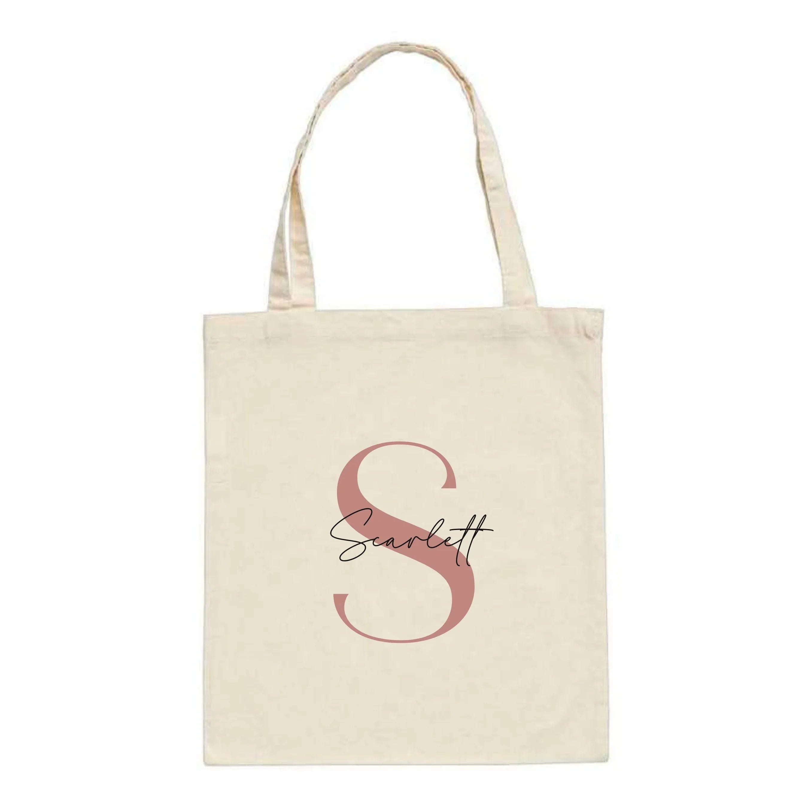 Bold Style Personalised Initial Tote Bag | Modern Layered Design - Make It Personal Gift Co