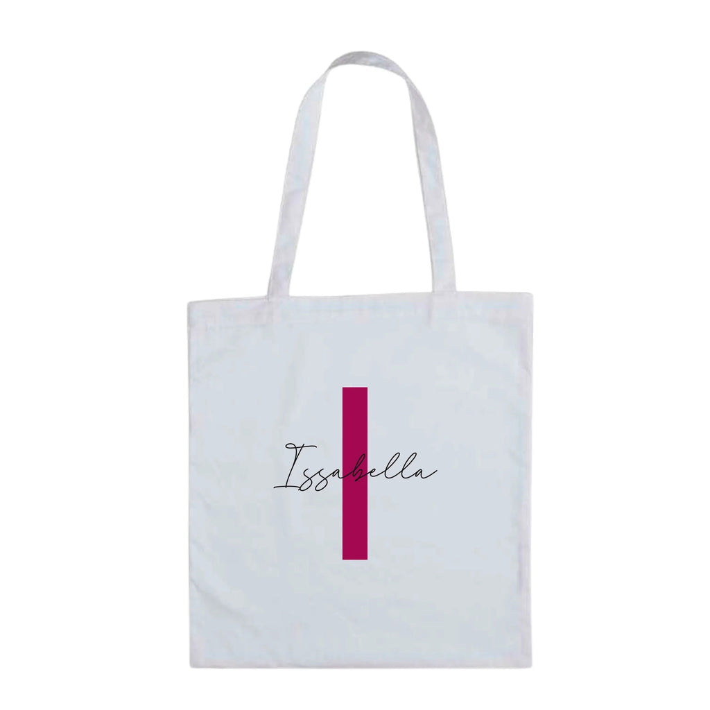 Bold Style Personalised Initial Tote Bag | Modern Layered Design - Make It Personal Gift Co