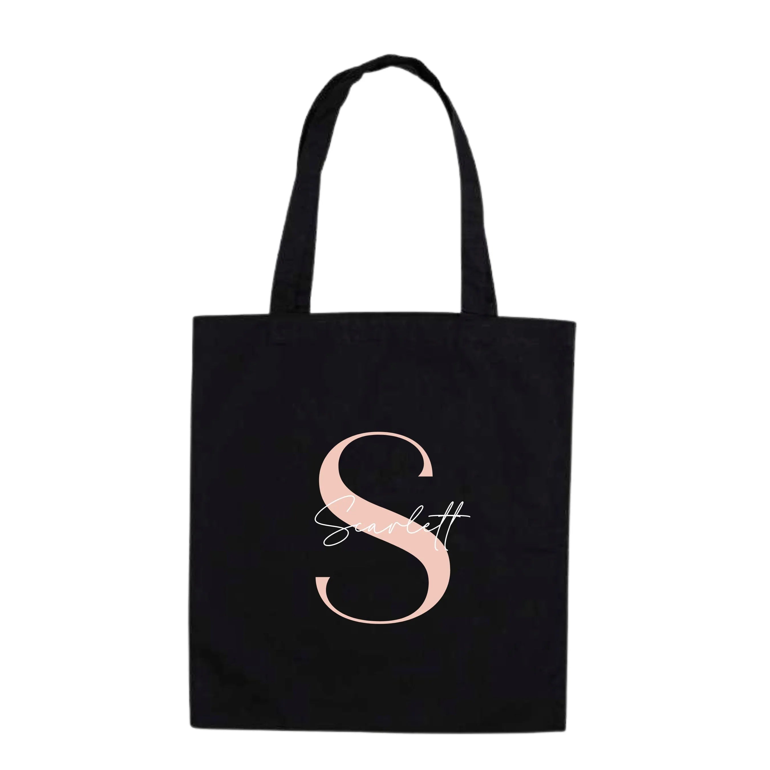 Bold Style Personalised Initial Tote Bag | Modern Layered Design - Make It Personal Gift Co